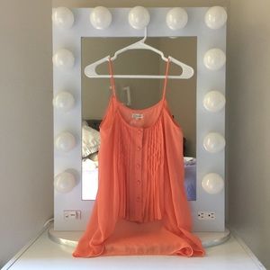 Honey Punch Chiffon High Low Top